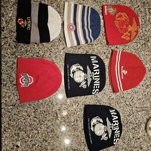7 quantity winter beanie hats. Price is for EACH hat.